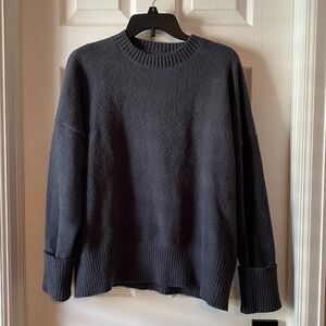 Cozy Black Crew Neck Sweater